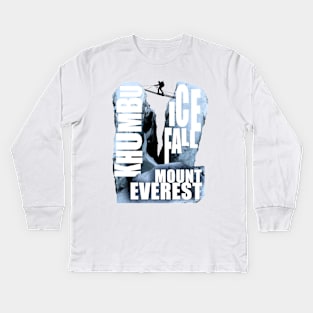 Mount Everest - Khumbu Icefall Kids Long Sleeve T-Shirt